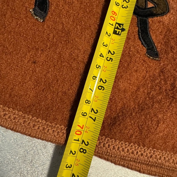 Western Wool Beaded Embroidered Horse Cowgirl Cabincore Country Equestrian Vest - Picture 6 of 15